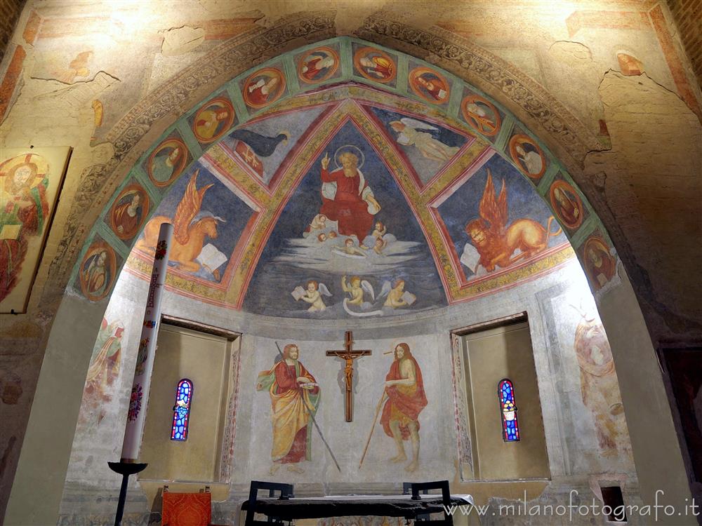 Milan (Italy) - Left apse of the Church of San Cristoforo on the Naviglio